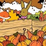Can You Spot Five Differences Between These Two Pumpkin Patch Drawings?